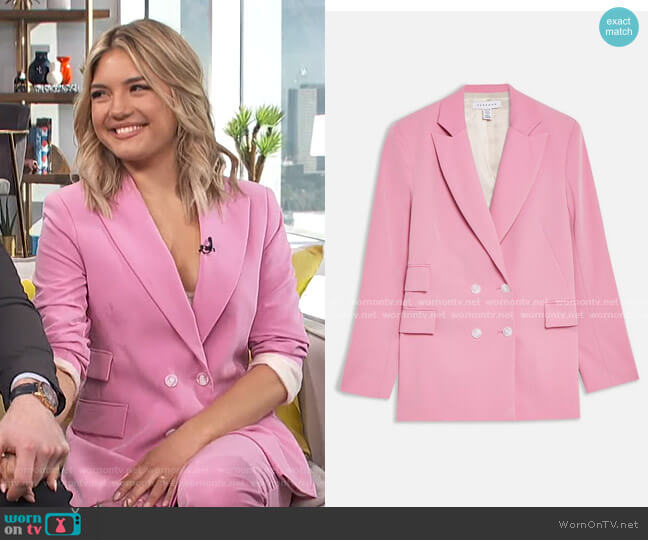 Topshop Double Breasted Blazer