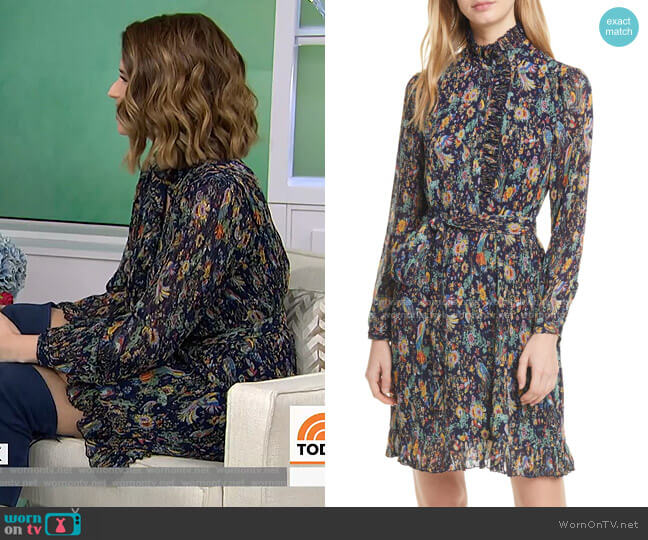 Tory Burch Deneuve Floral Long Sleeve Shirtdress