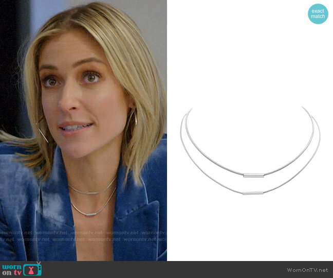 Uncommon James Tennessee Necklace in Silver worn by Kristin Cavallari on Very Cavallari