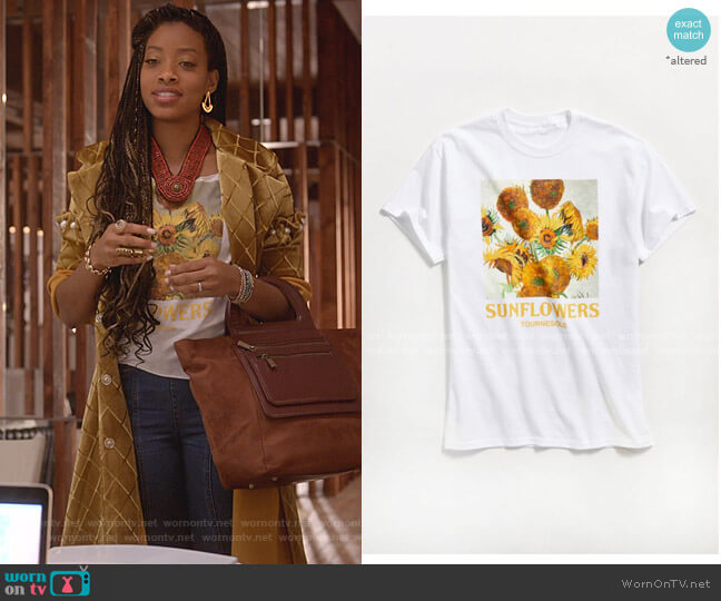 Urban Outfitters Van Gogh Sunflowers Tee worn by Yana (Kiandra Richardson) on Empire