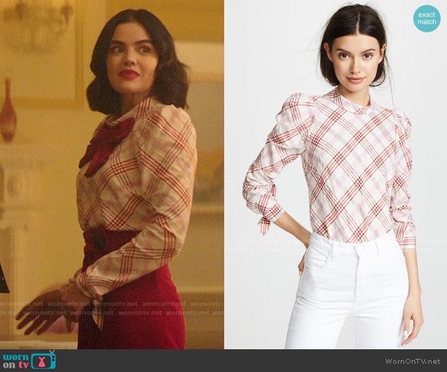 Veronica Beard Isabel Top worn by Katy Keene (Lucy Hale) on Katy Keene