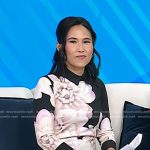 Vicky Nguyen’s black floral dress on Today