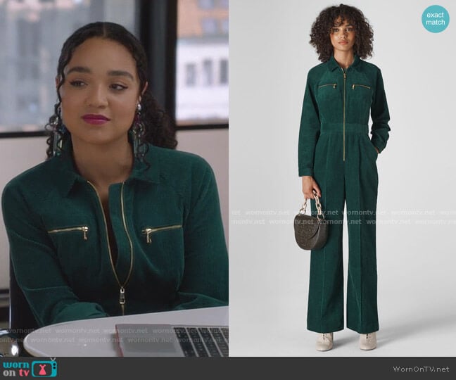 Whistles Corduroy Jumpsuit worn by Kat Edison (Aisha Dee) on The Bold Type