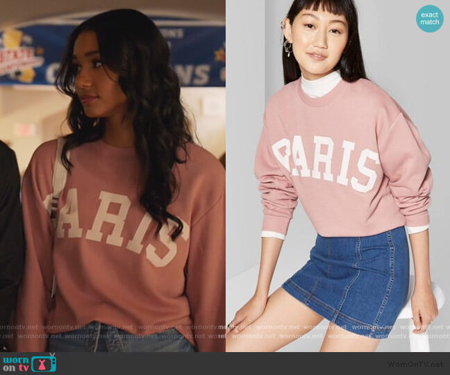 Wild Fable Paris Graphic worn by Layla Keating (Greta Onieogou) on All American
