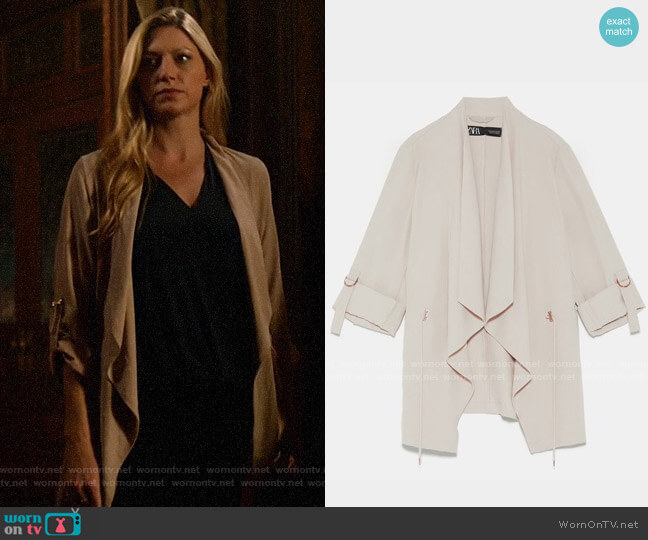 Zara Flowy Drawstring Jacket worn by Ava Sharpe (Jes Macallan) on Legends of Tomorrow