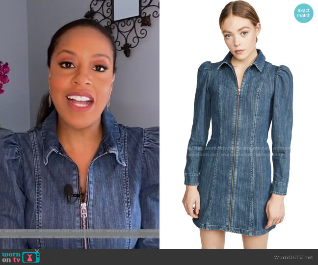 Alexachung Denim Dress worn by Sheinelle Jones on Today