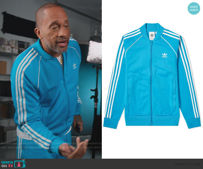 Adidas SST Track Top worn by Kenya Barris (Kenya Barris) on BlackAF