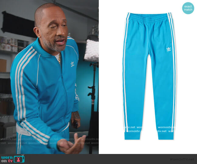 Adidas SST Track Pants worn by Kenya Barris (Kenya Barris) on BlackAF