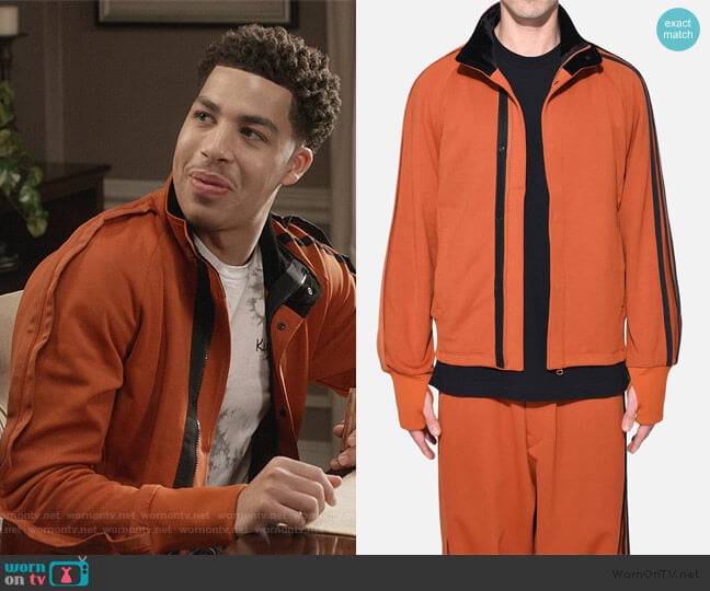 Adidas Y3 Selvedge Track Jacket worn by Andre Johnson Jr (Marcus Scribner) on Black-ish