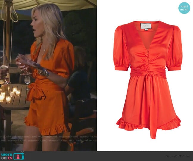 Alexis Indira Silk Romper worn by Tinsley Mortimer on The Real Housewives of New York City
