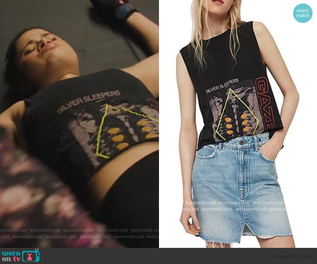 All Saints Gaze Cropped Tank worn by Mel Vera (Melonie Diaz) on Charmed
