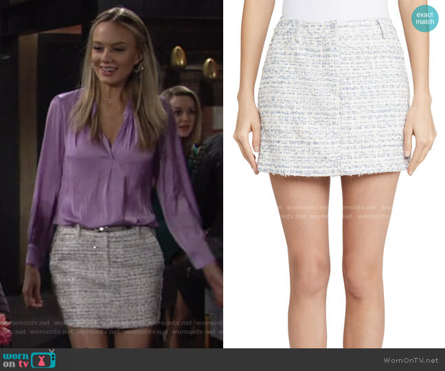 Amanda Uprichard Brooklyn Skirt worn by Abby Newman (Melissa Ordway) on The Young and the Restless