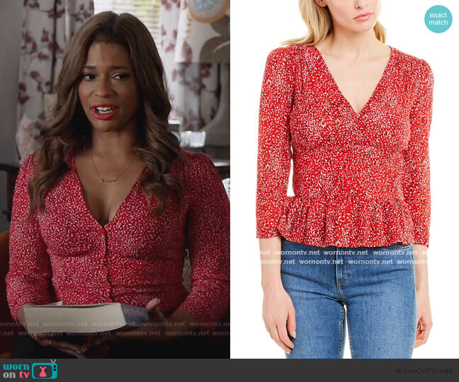 Ba&sh Alfy Top worn by Poppy (Kimrie Lewis) on Single Parents
