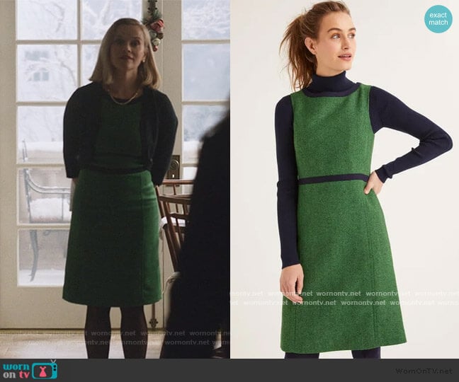 Boden Carrie Tweed Dress worn by Elena Richardson (Reese Witherspoon) on Little Fires Everywhere