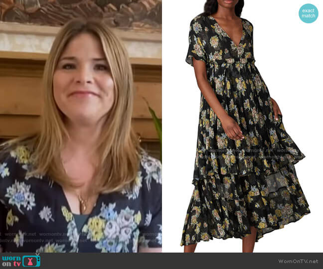 Brock Collection Floral Printed Quintina Dress worn by Jenna Bush Hager on Today