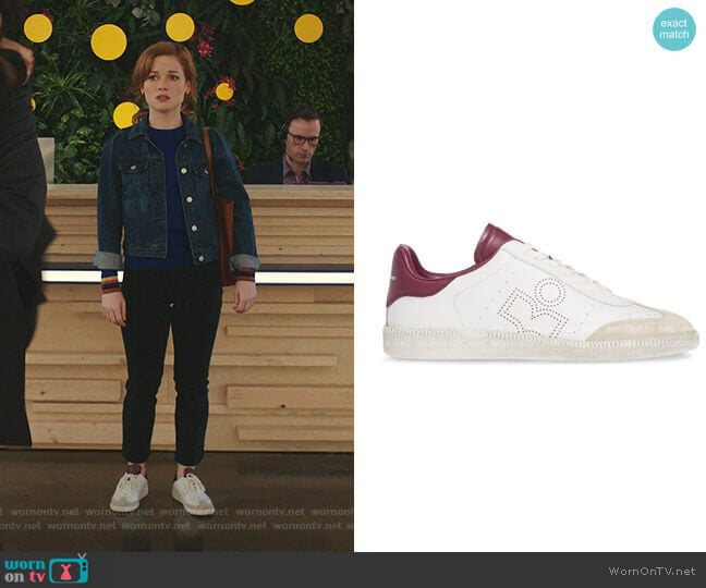 Isabel Marant Bryce Low Top Sneakers worn by Zoey Clarke (Jane Levy) on Zoeys Extraordinary Playlist