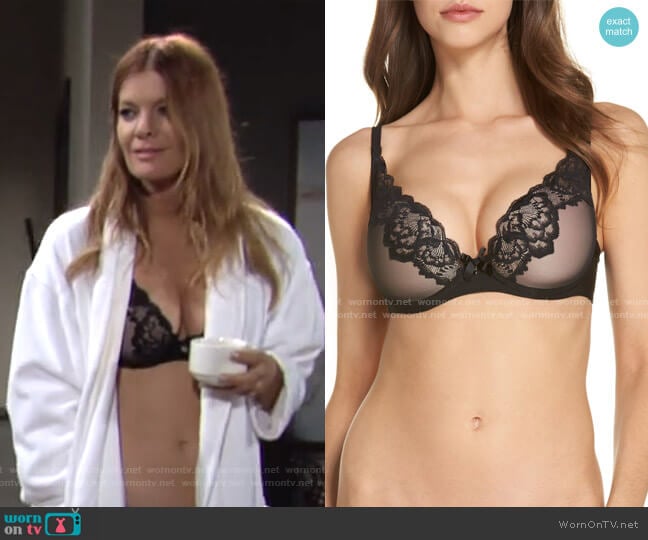 Chantelle Lingerie Chantelle Intimates Lace Underwire Plunge Bra worn by Phyllis Summers (Michelle Stafford) on The Young and the Restless