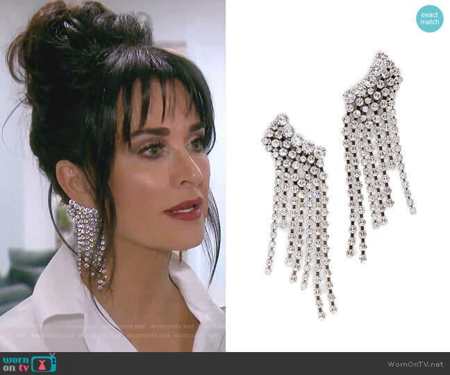 Isabel Marant Chandelier Earrings worn by Kyle Richards on The Real Housewives of Beverly Hills