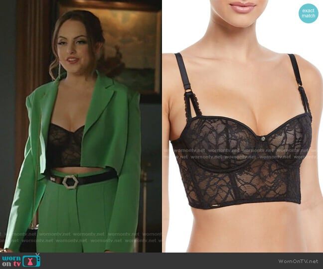 Chantelle Segur Lace Half-Cup Bustier worn by Fallon Carrington (Elizabeth Gillies) on Dynasty