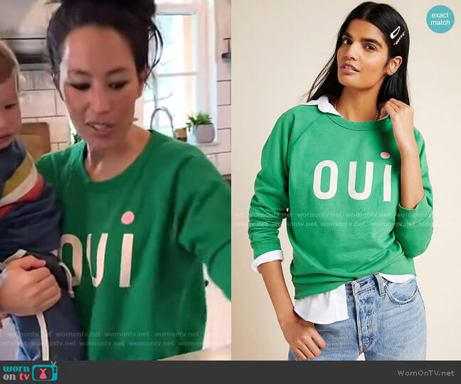 Clare V. for Anthropologie Oui Sweatshirt