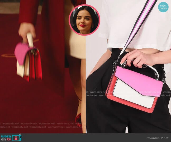 Botkier Cobble Hill Crossbody in Colorblock worn by Katy Keene (Lucy Hale) on Katy Keene