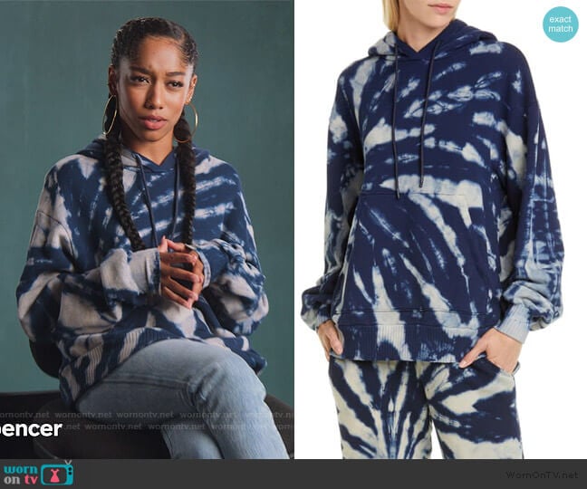 Cotton Citizen Brooklyn Oversize Tie Dye Hoodie worn by Drea Barris (Iman Benson) on BlackAF