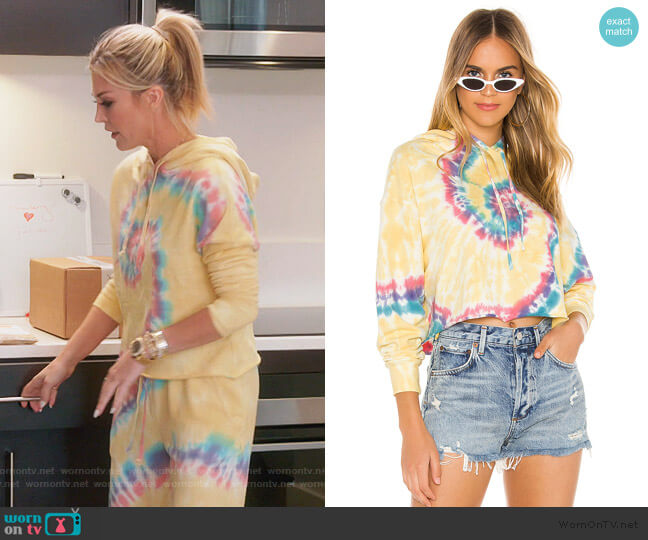 Daydreamer X REVOLVE Tie Dye Hoodie worn by Tinsley Mortimer on The Real Housewives of New York City
