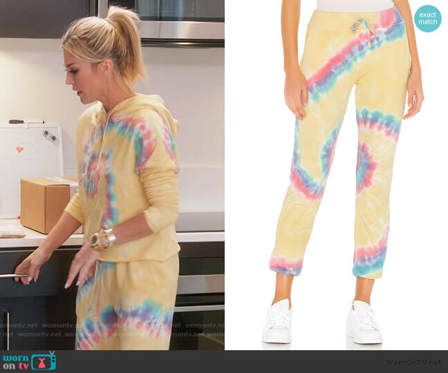 Daydreamer X REVOLVE Tie Dye Pant worn by Tinsley Mortimer on The Real Housewives of New York City