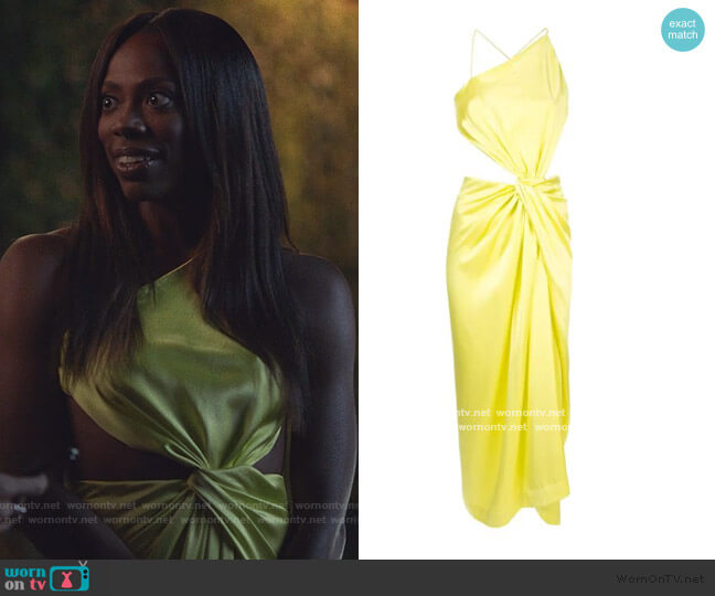 Dion Lee Diverge Drape Dress worn by Molly Carter (Yvonne Orji) on Insecure
