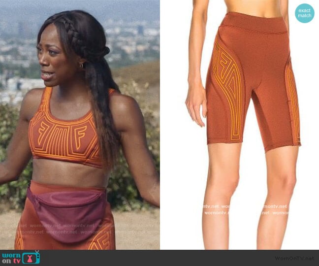 Fendi FFreedom Biker Shorts worn by Molly Carter (Yvonne Orji) on Insecure