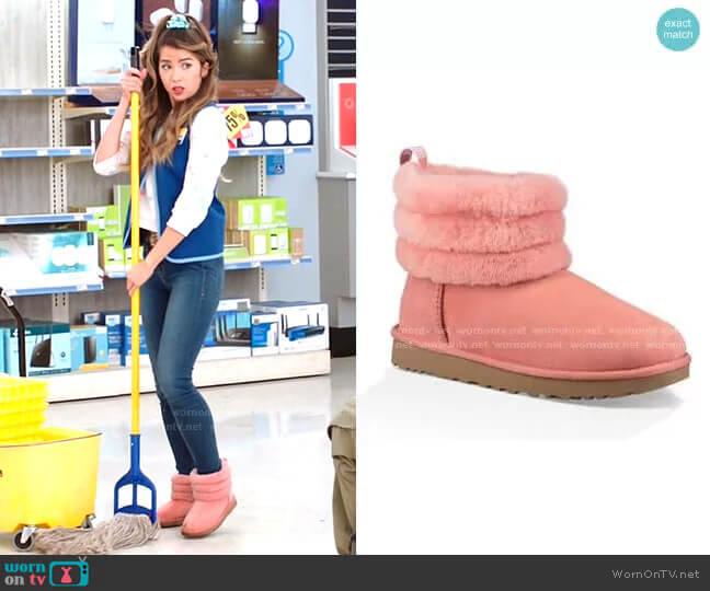 Ugg Classic Mini Fluff Quilted Boot worn by Cheyenne (Nichole Bloom) on Superstore