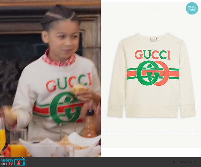 Gucci GG logo Jumper worn by Kam Barris (Ravi Cabot-Conyers) on BlackAF