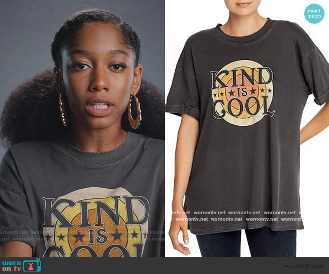 Girl Dangerous Kind Is Cool Retro Tee worn by Drea Barris (Iman Benson) on BlackAF
