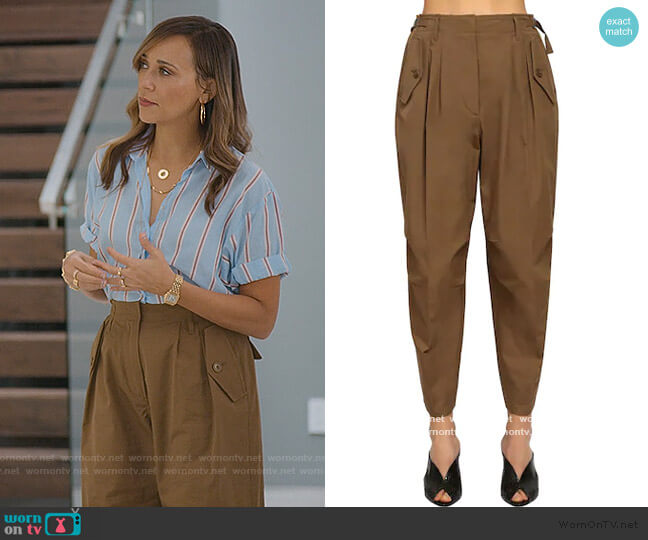 Givenchy High Waist Cotton Cargo Pants worn by Joya Barris (Rashida Jones) on BlackAF