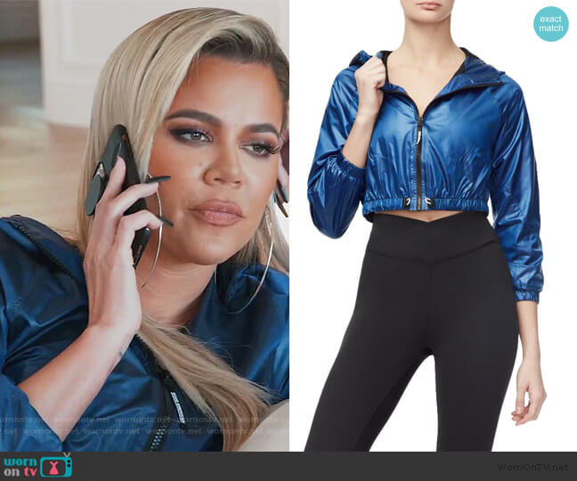 Good American The Go the Distance Jogger Jacket worn by Khloe Kardashian on Keeping Up with the Kardashians