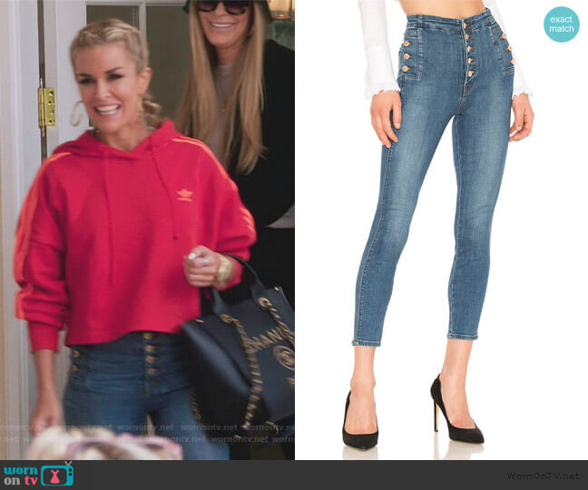 J Brand Natasha Sky High Skinny Cropped Jean worn by Tinsley Mortimer on The Real Housewives of New York City