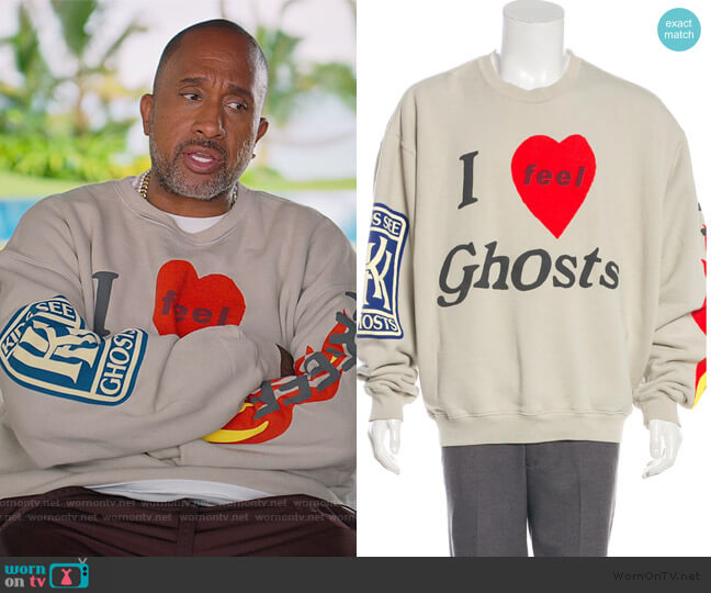 Kanye West Kids See Ghosts Sweatshirt worn by Kenya Barris (Kenya Barris) on BlackAF