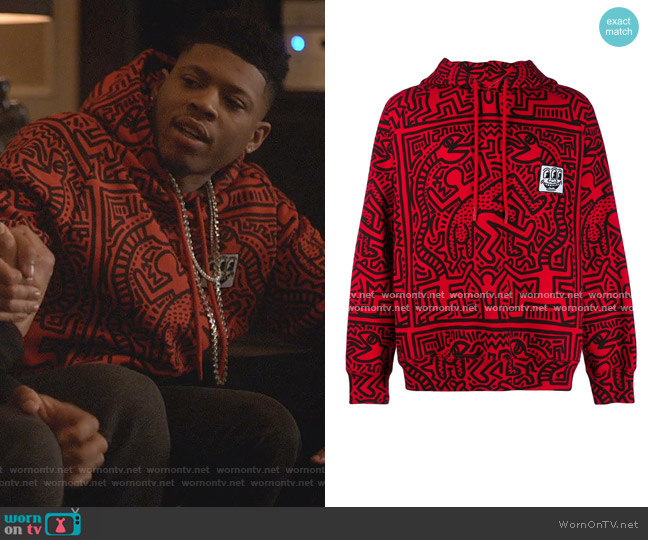 Etudes x Keith Haring Odysseus Printed Hoodie worn by Hakeem Lyon (Bryshere Y. Gray) on Empire