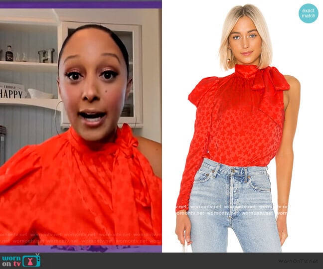L'Academie The Anais Blouse worn by Tamera Mowry on The Real