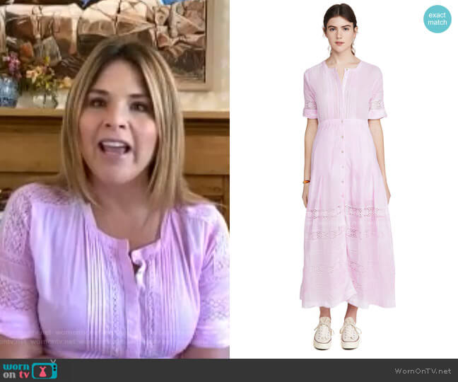 LoveShackFancy Edie Dress worn by Jenna Bush Hager on Today