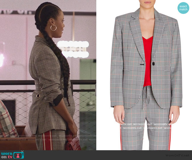 Monse Glen Plaid Blazer worn by Condola (Christina Elmore) on Insecure