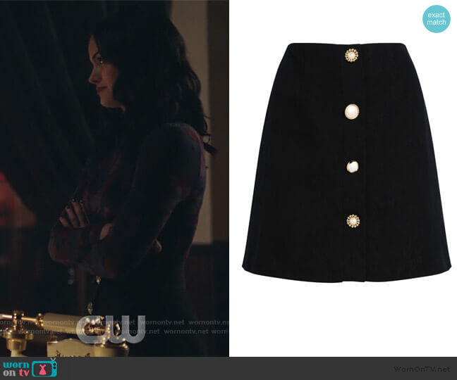 Mother of Pearl Molly Jacquard Mini Skirt worn by Veronica Lodge (Camila Mendes) on Riverdale