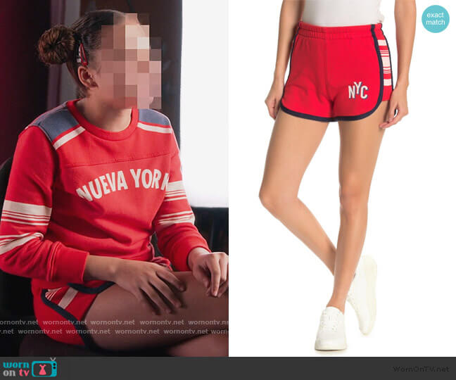 Mother The Triple Running Mate Shorts worn by Izzy Barris (Scarlet Spencer) on BlackAF