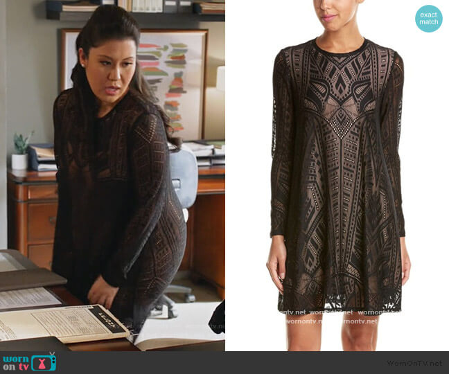 BCBGMAXAZRIA Natyly Line Dress worn by Sherri Kansky (Ruthie Ann Miles) on All Rise