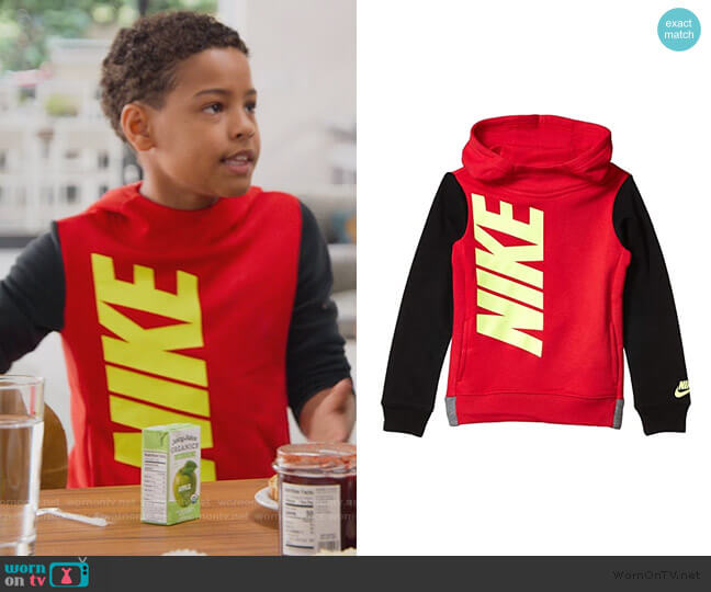 Nike Colorblock Pullover Hoodie worn by Pops Barris (Justin Claiborne) on BlackAF