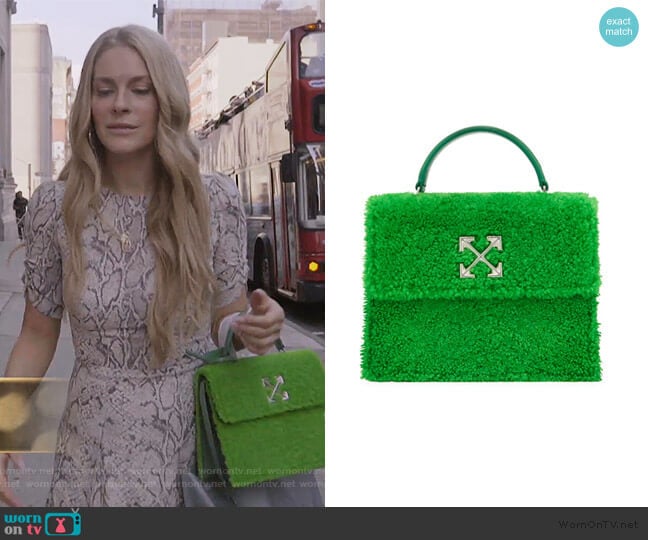 Off-White Monton Jitney 2.8 Top Handle Bag worn by Leah McSweeney on The Real Housewives of New York City