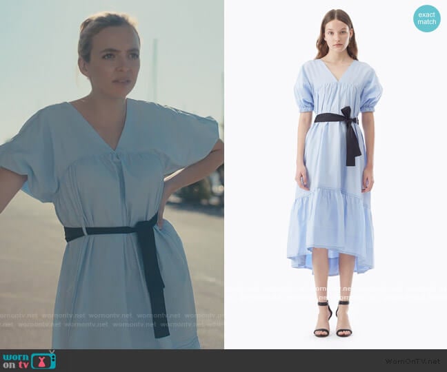 Midi Poplin Flared Dress jby 3.1 Phillip Lim worn by Villanelle (Jodie Comer) on Killing Eve