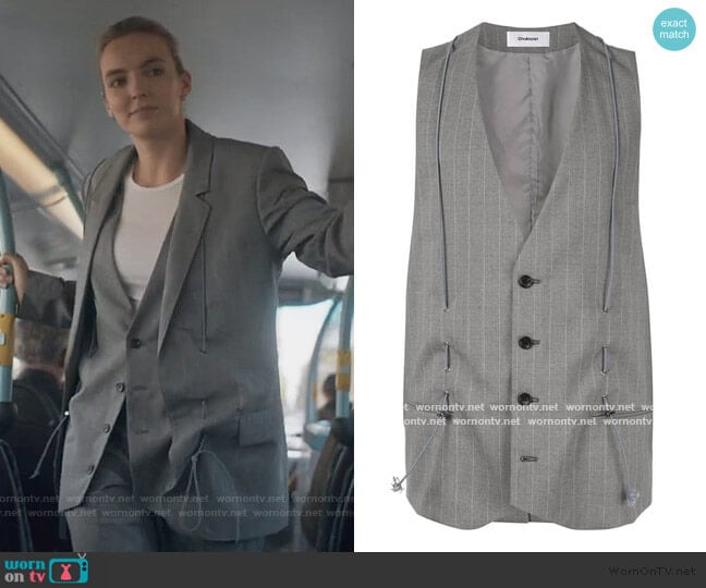 Chalayan Classic Tailored Vest worn by Villanelle (Jodie Comer) on Killing Eve
