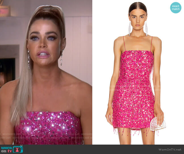 Retrofete Heather Dress for Forward worn by Denise Richards on The Real Housewives of Beverly Hills
