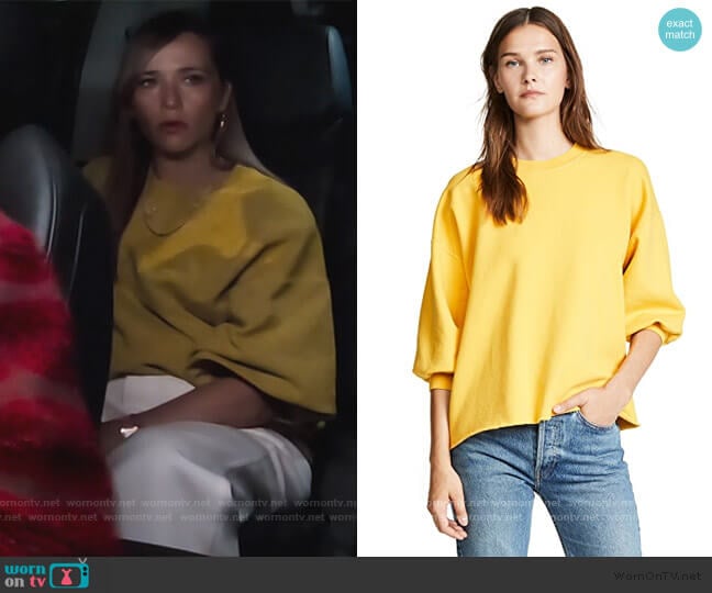 Rachel Comey Fond Sweatshirt worn by Joya Barris (Rashida Jones) on BlackAF